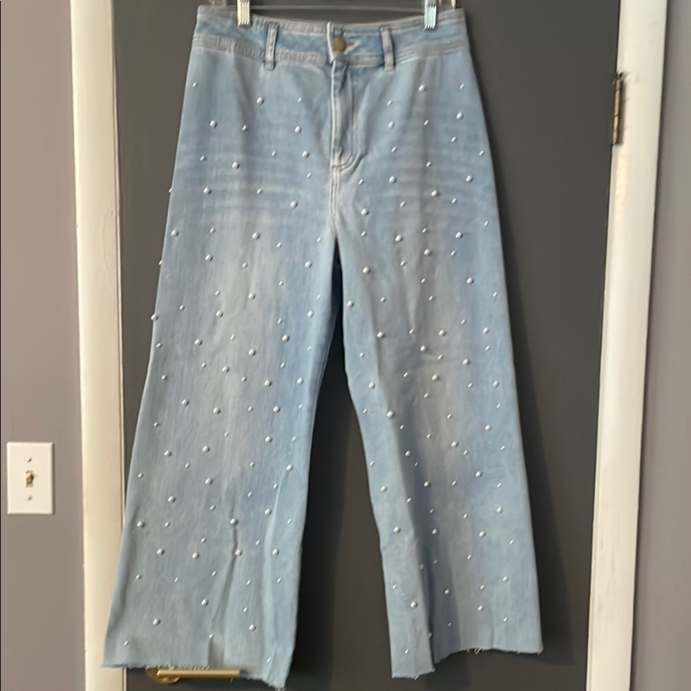 ANTONIO MELANI Light Blue Flare Jeans